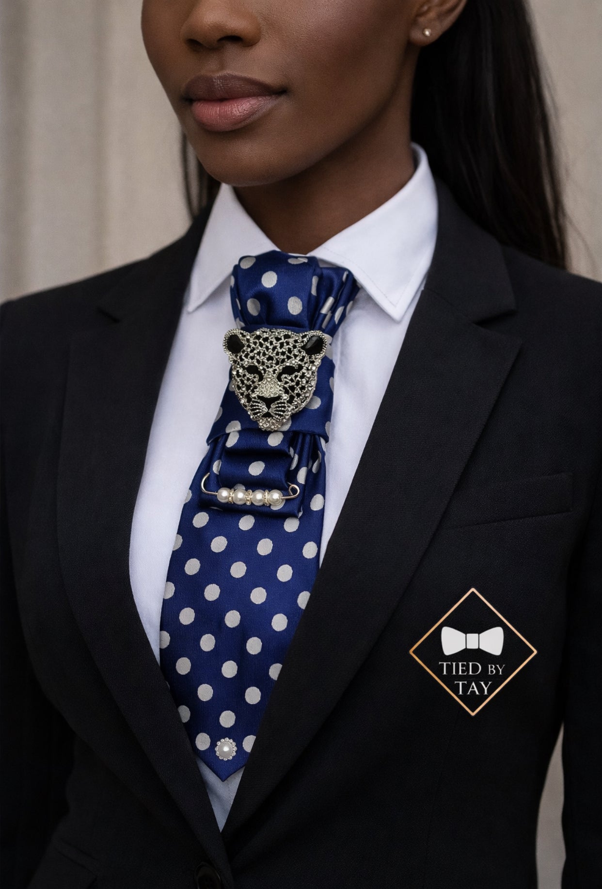 Elegant Statement Tie – “Tied by Tay” Collection
